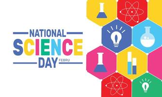 National Science Day commemorates the achievements of Indian scientist CV Raman and aims to spread awareness about the role of science in improving lives and shaping the future. vector