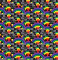 Abstract Geometric Rainbow Pride Repeat Pattern Background Wallpaper vector