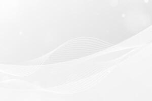 Abstract White Wavy Background. Business white flowing waves and lines backdrop concept for presentations, banner, ads, magazine, cover, luxury designs. vector
