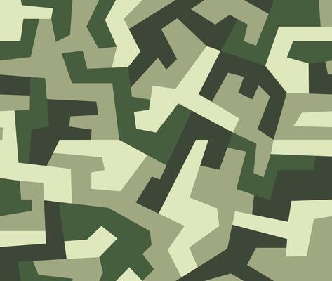 Camo seamless pattern. Geometric camouflage backdrop in light green color background