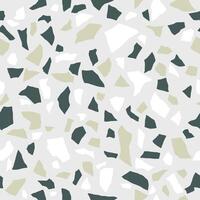 Terrazzo seamless texture. Polished stone pattern. Marble surface. Abstract background with chaotic stains vector