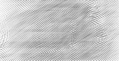 Reticulated texture of lines and moire effect. Linear background with stabilized filling of intersecting white and black lines. Overlay pattern vector