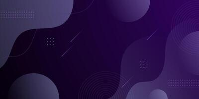 Abstract minimal wave background with dark purple dynamic color design. Simple geometric shapes pattern. vector
