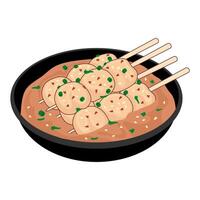 Korean Odeng Illustrations Style vector