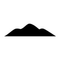 Mountain icon. Flat illustration of mountain icon for web design vector