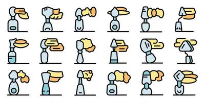 Creative abstract icons representing unique concepts vector