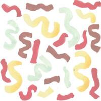 a colorful pattern of wavy shapes on a white background vector