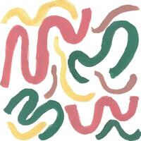 a colorful abstract painting with a bunch of wavy lines vector