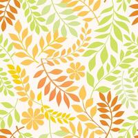 Floral Patterns Colorful Leaf Seamless Designs. vector
