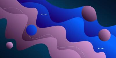 Simple abstract 3D background with colorful blue and purple wave pattern design. Eps10 vector