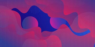 Modern blue and red gradient fluid shapes on colorful background. Liquid style abstract composition. Eps10 vector