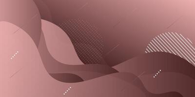 Abstract geometric 3D brown wave background. Wave color background with dynamic pattern design. Fluid shape composition. eps10 vector