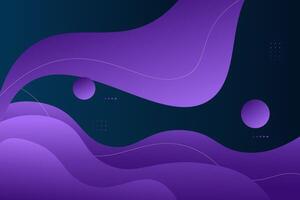 Dark blue wave background with purple liquid shapes in the background. Liquid abstract composition. eps10 vector