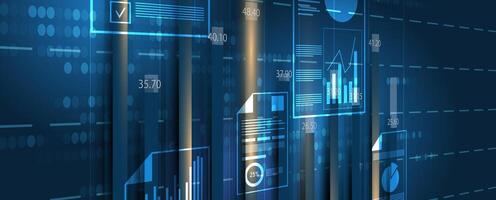 a futuristic background with many different types of technology vector