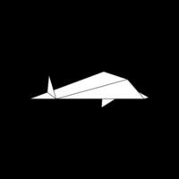 Shark Shape Inspired by Origami Form, can use for Logo, Pictogram, Animal Figure, Website, Apps, or Graphic Design Element. Editable. vector