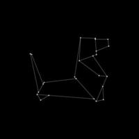 Dog Polygonal Lines, can use for Logo, Pictogram, Animal Figure, Website, Apps, or Graphic Design Element. Editable vector