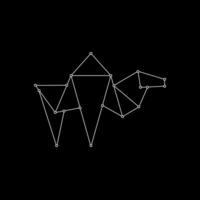 Camel Polygonal Lines, can use for Logo, Pictogram, Animal Figure, Website, Apps, or Graphic Design Element. Editable. vector