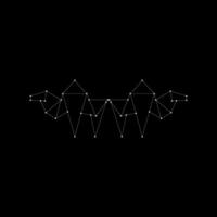 Pair Camel Polygonal Lines, can use for Logo, Pictogram, Animal Figure, Website, Apps, or Graphic Design Element. Editable and Flat. vector