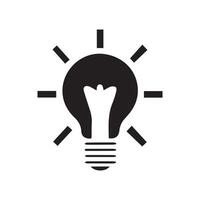simple icon of bulb design. vector