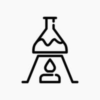 Design Illustration graphic of boil water icon with line style. Suitable for UI, mobile design, web design, etc. vector
