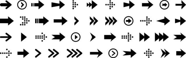 Arrow icon set. Arrows collection. Arrow. Black arrows icons. Cursor. Different arrow signs. vector
