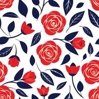 Set of floral branch on a white background vector