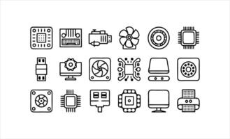 Tech Essentials Icons vector