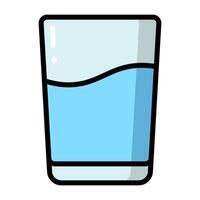 Simple Water colorful icon. The icon can be used for websites, print templates, presentation templates, illustrations, etc vector
