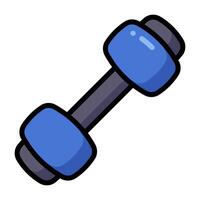 Simple Dumbbell colorful icon. The icon can be used for websites, print templates, presentation templates, illustrations, etc vector