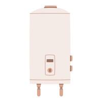 A classic white water heater with a simple design. Perfect for home improvement vector
