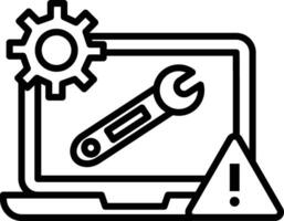 Troubleshooting Illustration Icon vector