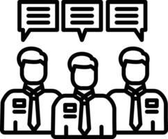 Team Introduction Illustration Icon vector