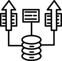 Data Export Illustration Icon vector