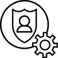 Privacy Settings Illustration Icon vector