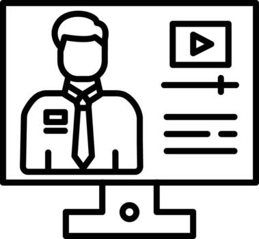 tutoriales ilustración icono vector