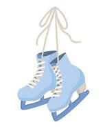 ice skates. figure skating and ice skating concept vector