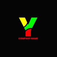 Y letter abstract logo design vector
