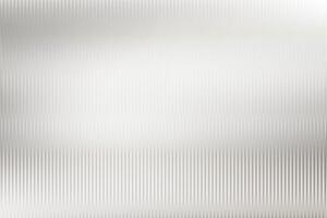 Acrylic satin corrugated glass texture light gray background. Blurred soft ribbed transparent striped door window overlay. Metal silver reeded polycarbonate sheet. Abstract vertical gradient pattern. vector