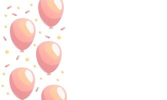 A playful design featuring vibrant red and yellow balloons on a white background. Perfect for creating festive greeting cards, cheerful banners, or party invitations. vector