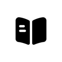 an open book icon on a white background illustration vector