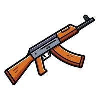 AK-47 Firearm Art for Digital Licensing vector