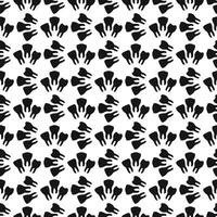 Repetitive tooth pattern design on a white background suitable for dental themes and artistic projects. Pattern 12 vector