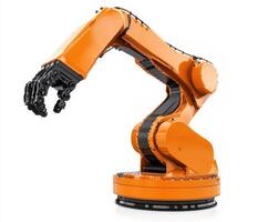 Robotic arm designed for industrial automation showcasing advanced engineering and precision photo