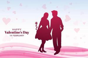 Happy valentine's day love card celebration vector
