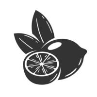 Lemon icon isolated on white background vector
