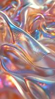 Iridescent liquid swirls, abstract background, design element, website header photo