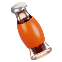 3d rendering summer season icon concept. 3d render cold drink icon png