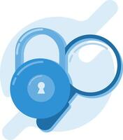 Stock illustration Data protection. Security system on smart phone. part 3 vector