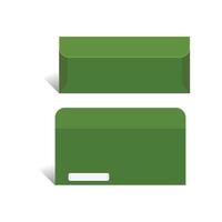 Envelope template, with 3D Box, Size 8.875 x 3.875 in, File vector