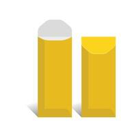Envelope template, With 3D Box, Size 10 x 13 in, File vector
